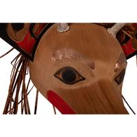 Carved and Painted Deer Mask