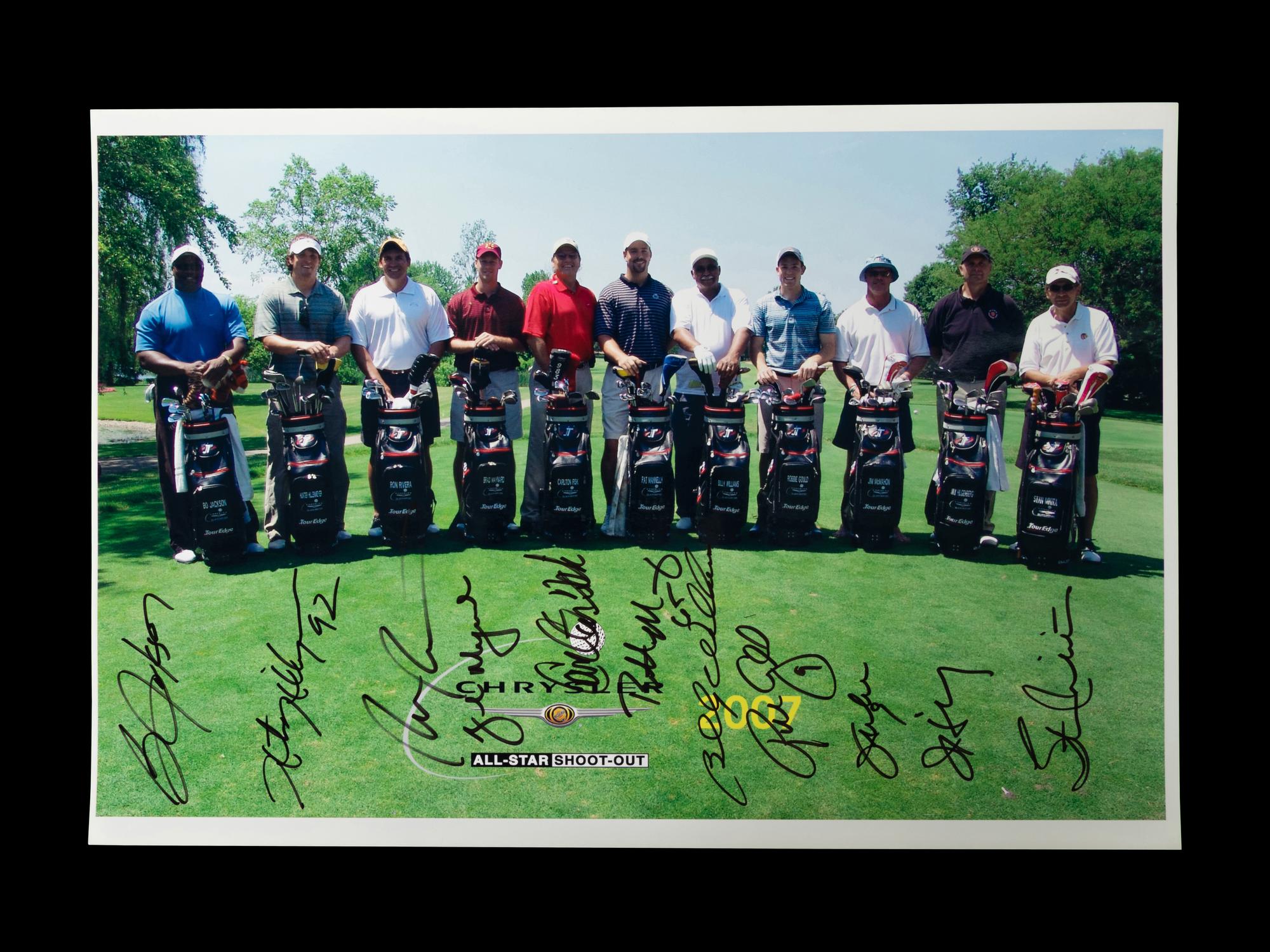 A 2007 Chrysler All-Star Golf Shootout Signed Photograph Including Multiple Chicago Sports Legends (Beckett Authentication Services BAS Certified),