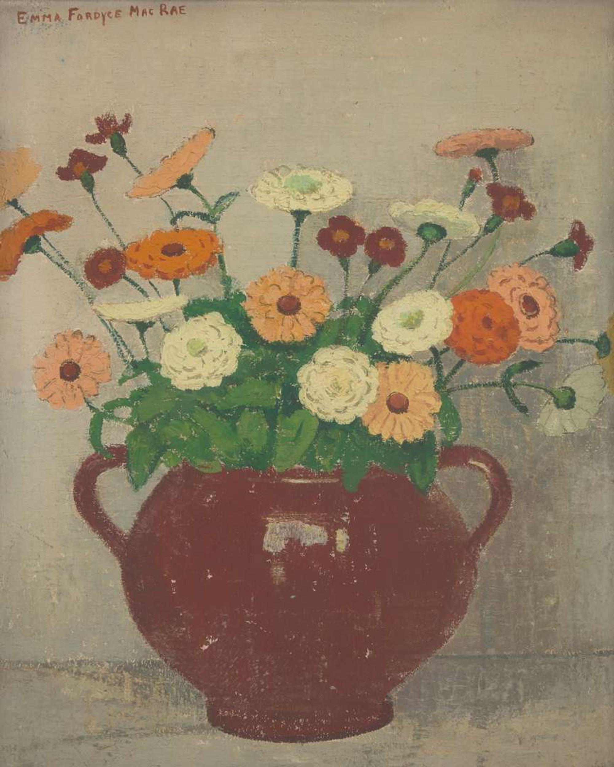 Emma Fordyce MacRae (American, 1887–1974) - Zinnias