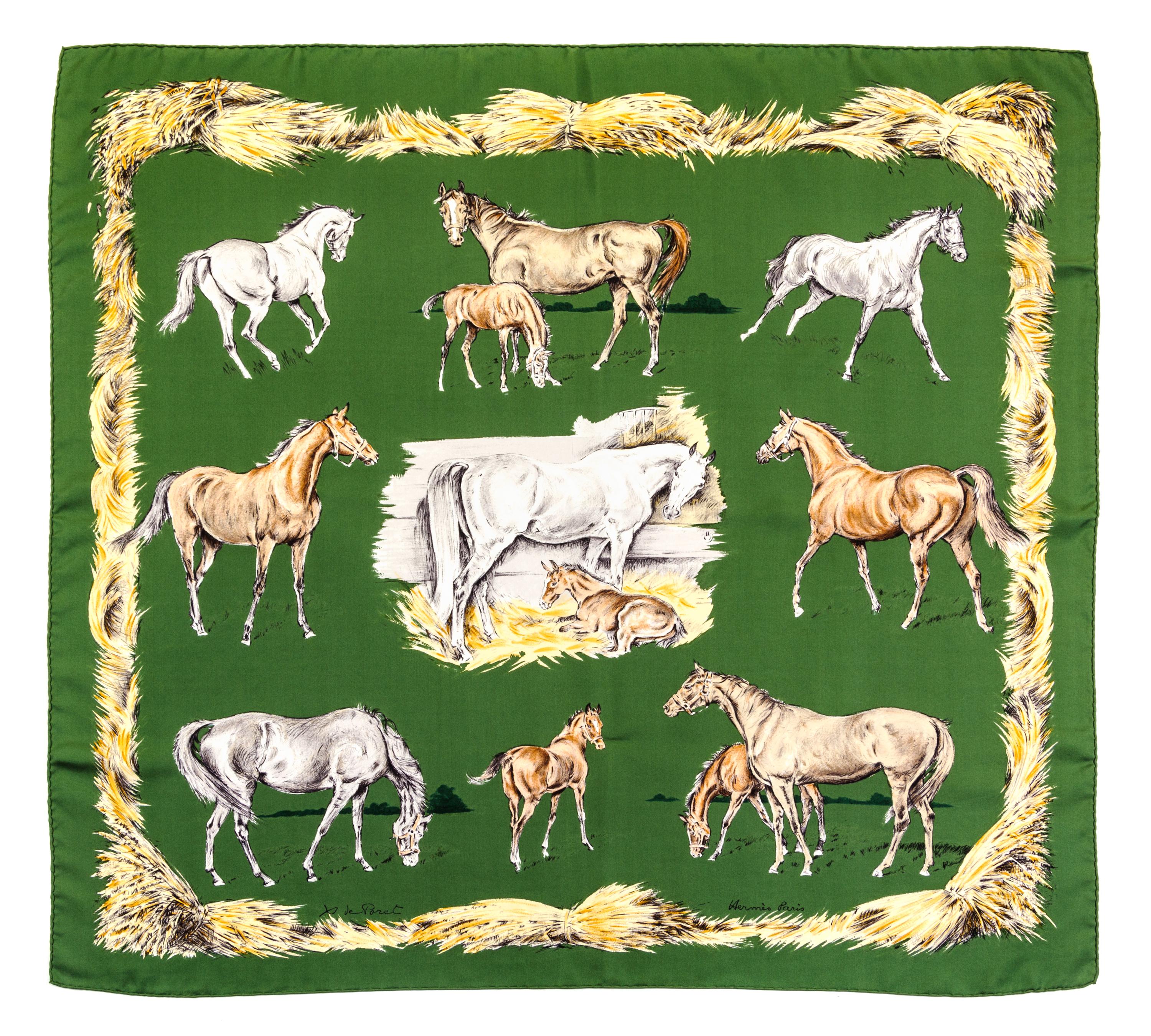 An Hermes 90cm Silk Scarf, 36" x 36".