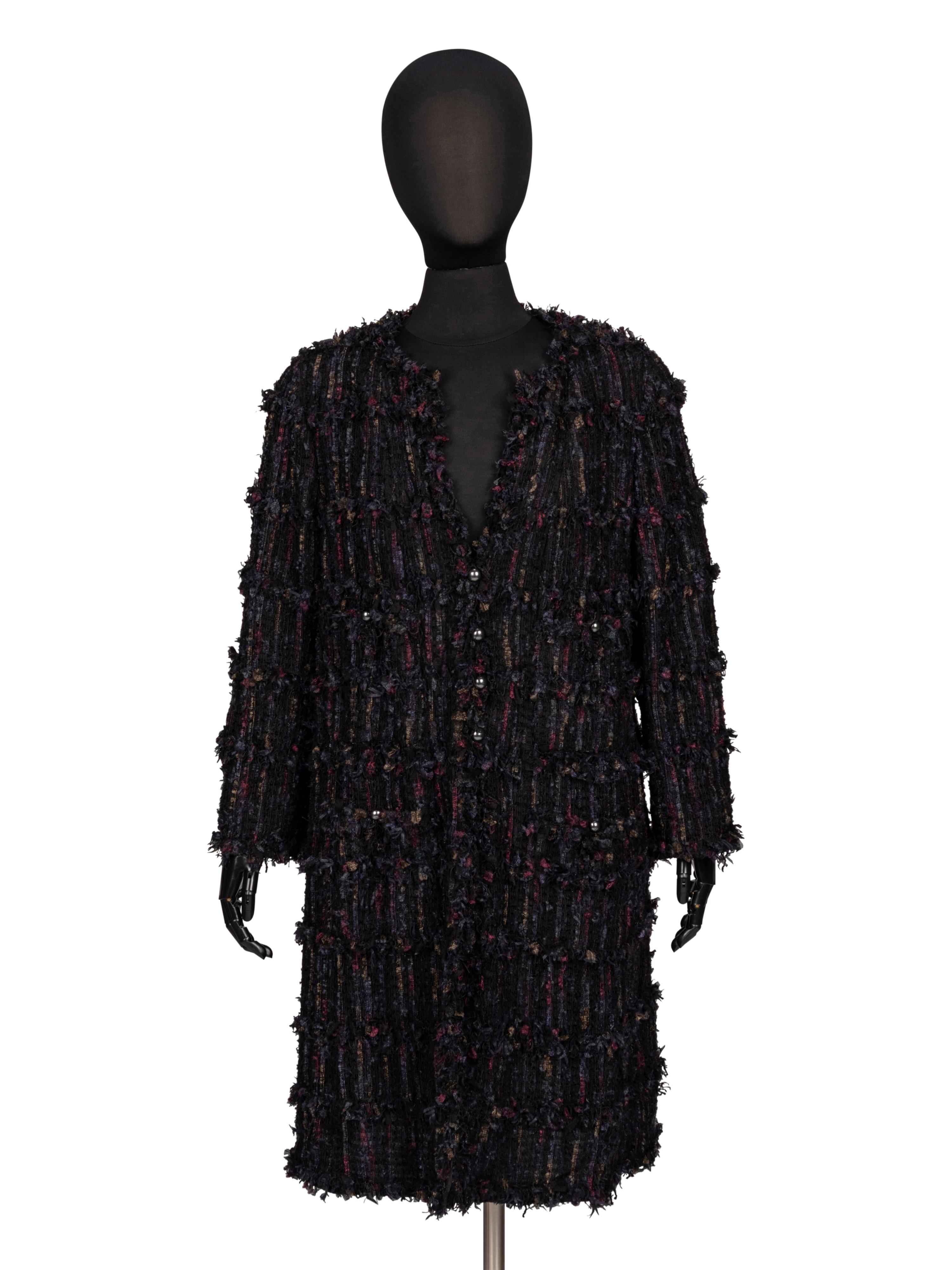 CHANEL, TWEED DUSTER JACKET