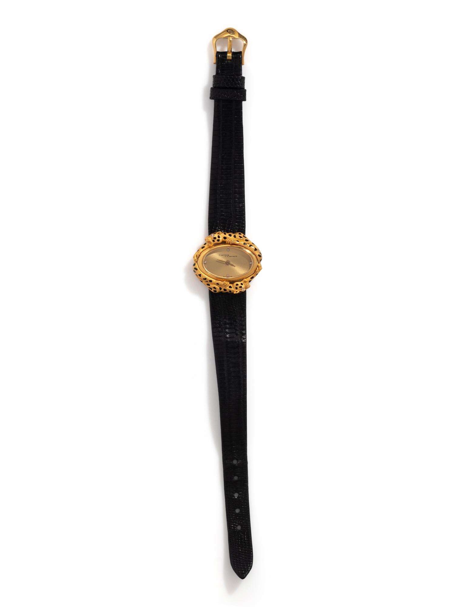 CARRERA Y CARRERA, 18K YELLOW GOLD PANTHER WATCH