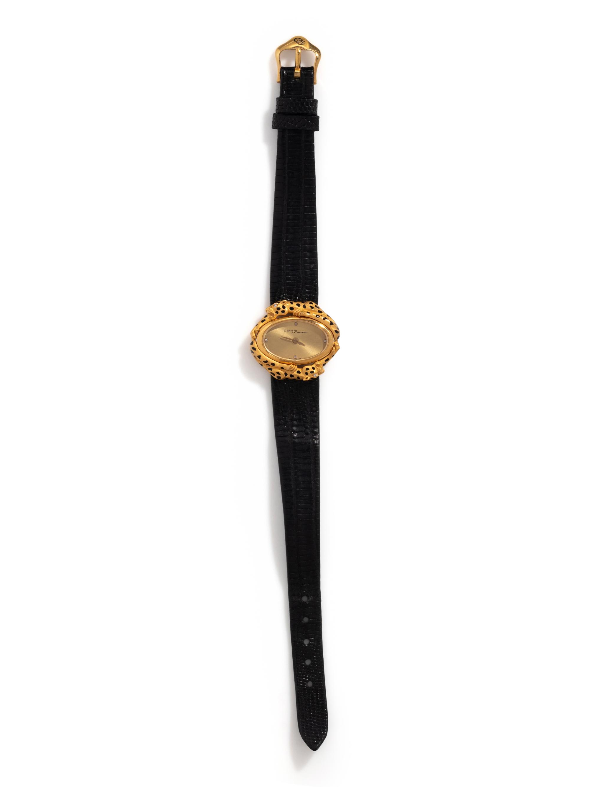 CARRERA Y CARRERA, 18K YELLOW GOLD PANTHER WATCH