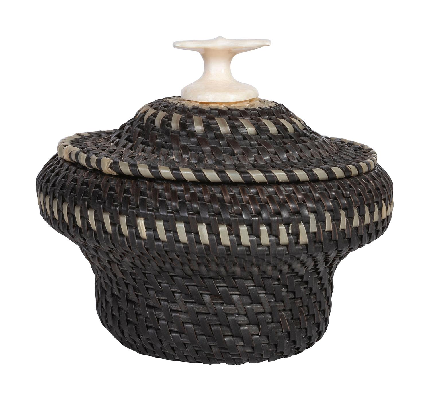 Baleen Basket, with Whale Tail Finial