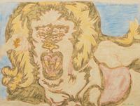 Karl Wirsum, (American, b. 1939), Untitled (Study for Bird Dog with Powder Puff), 1966