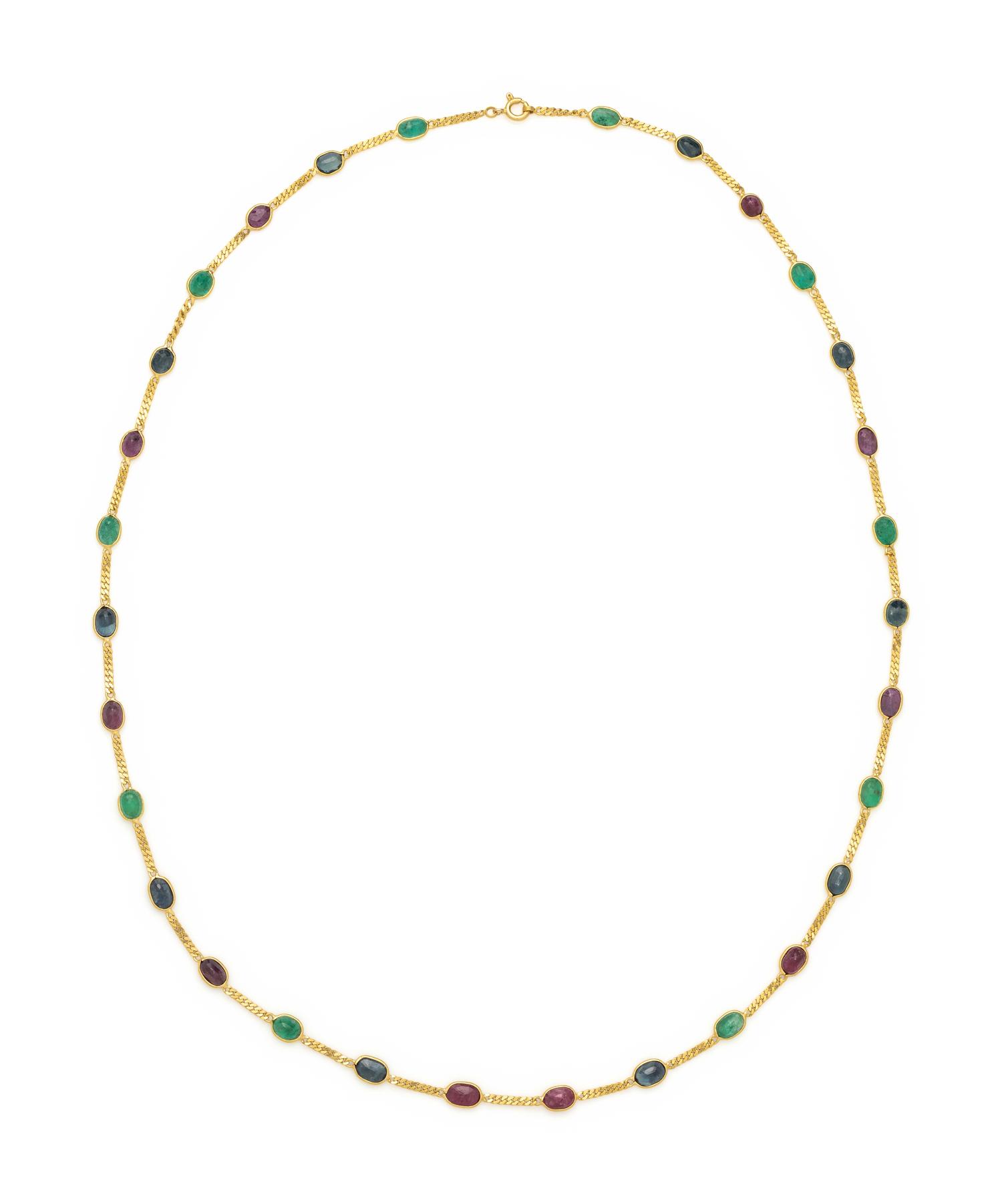 MULTIGEM STATION NECKLACE