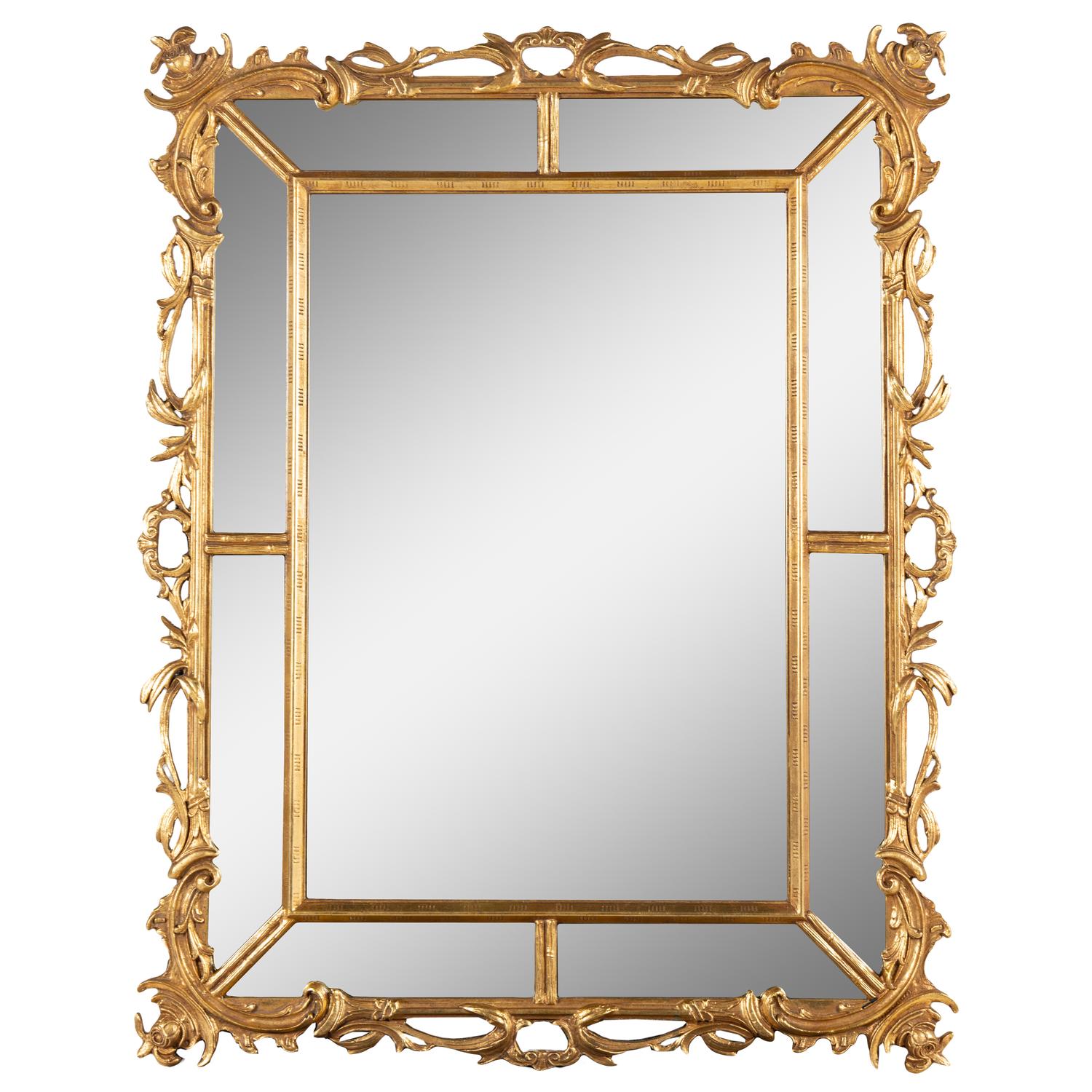 A Continental Giltwood Mirror