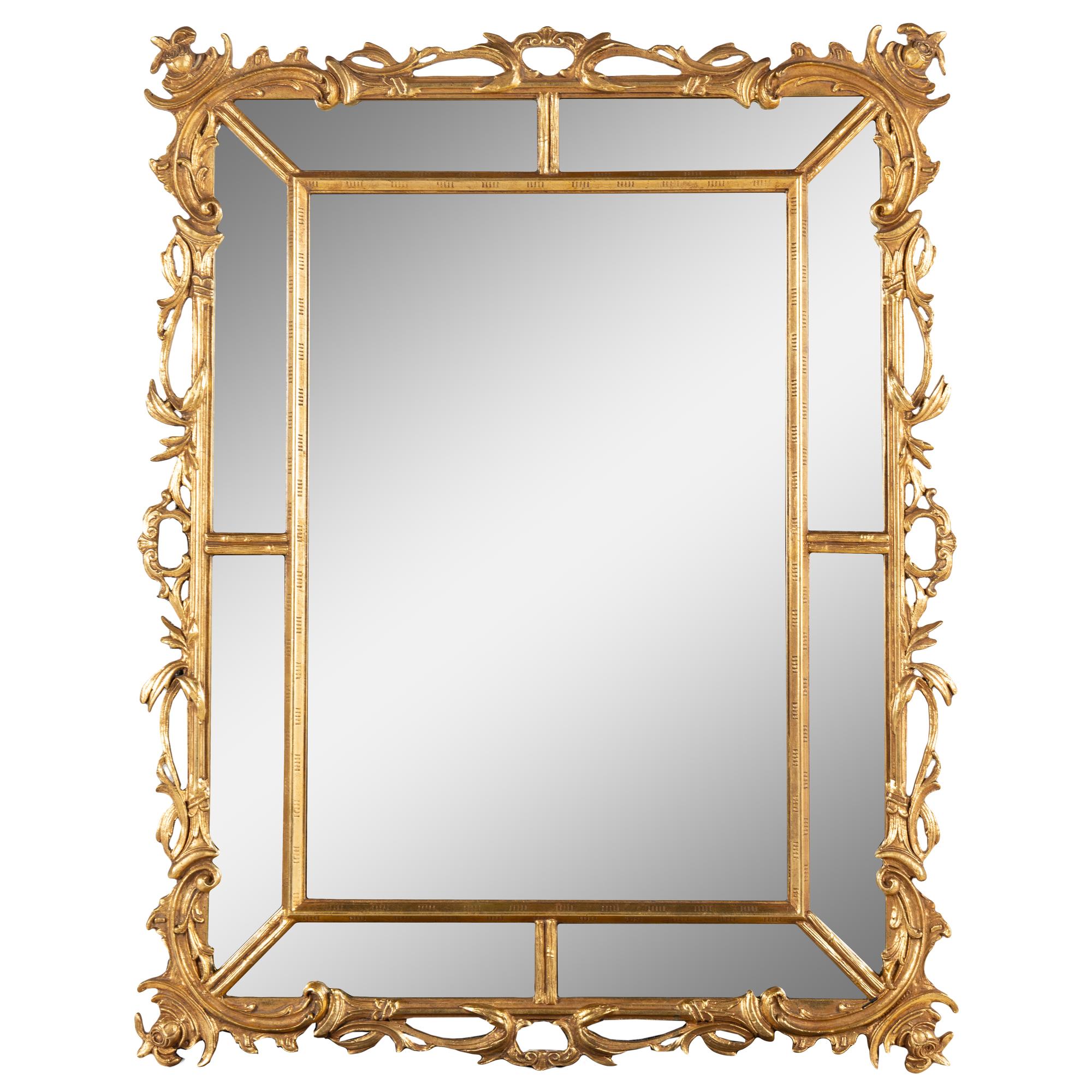 A Continental Giltwood Mirror