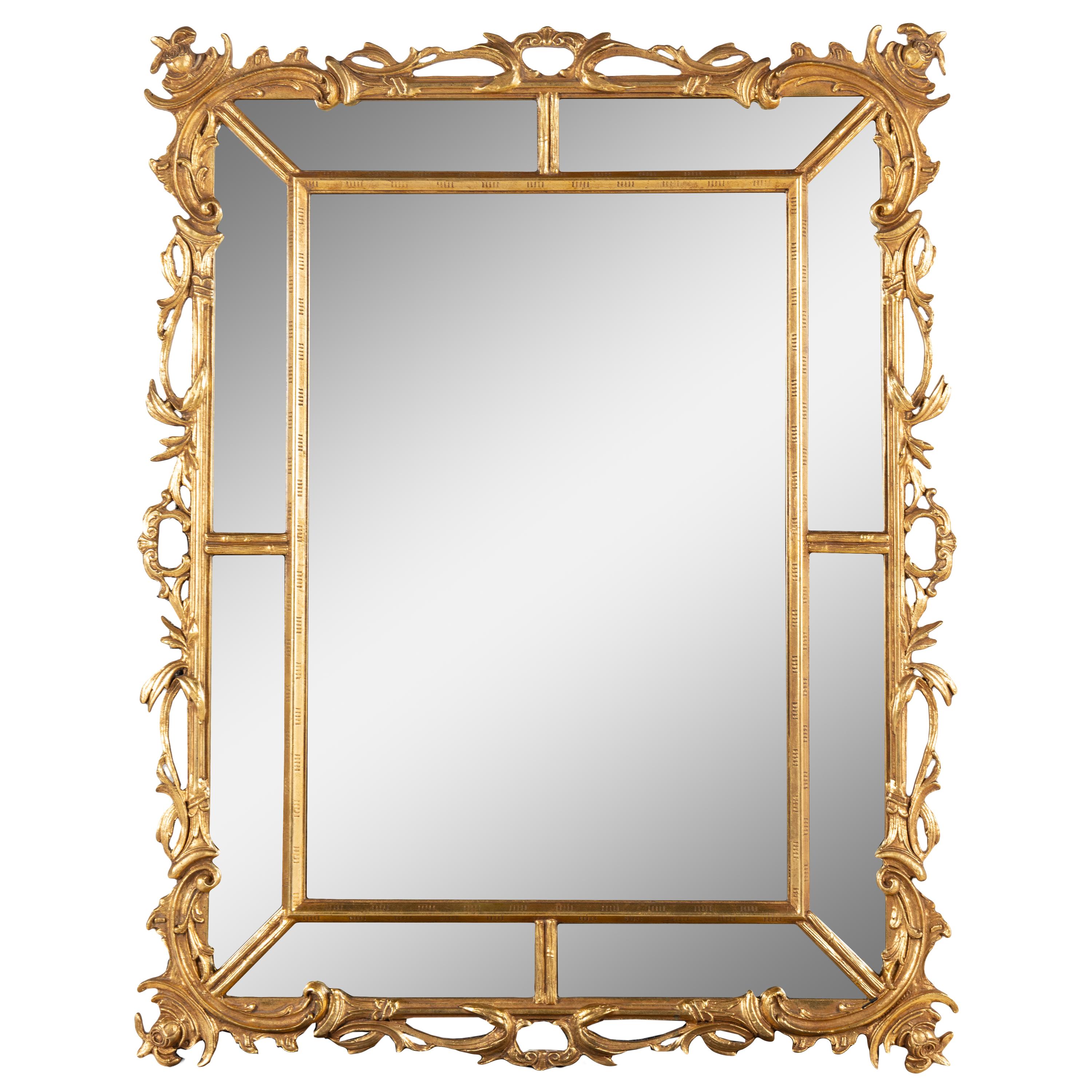 A Continental Giltwood Mirror