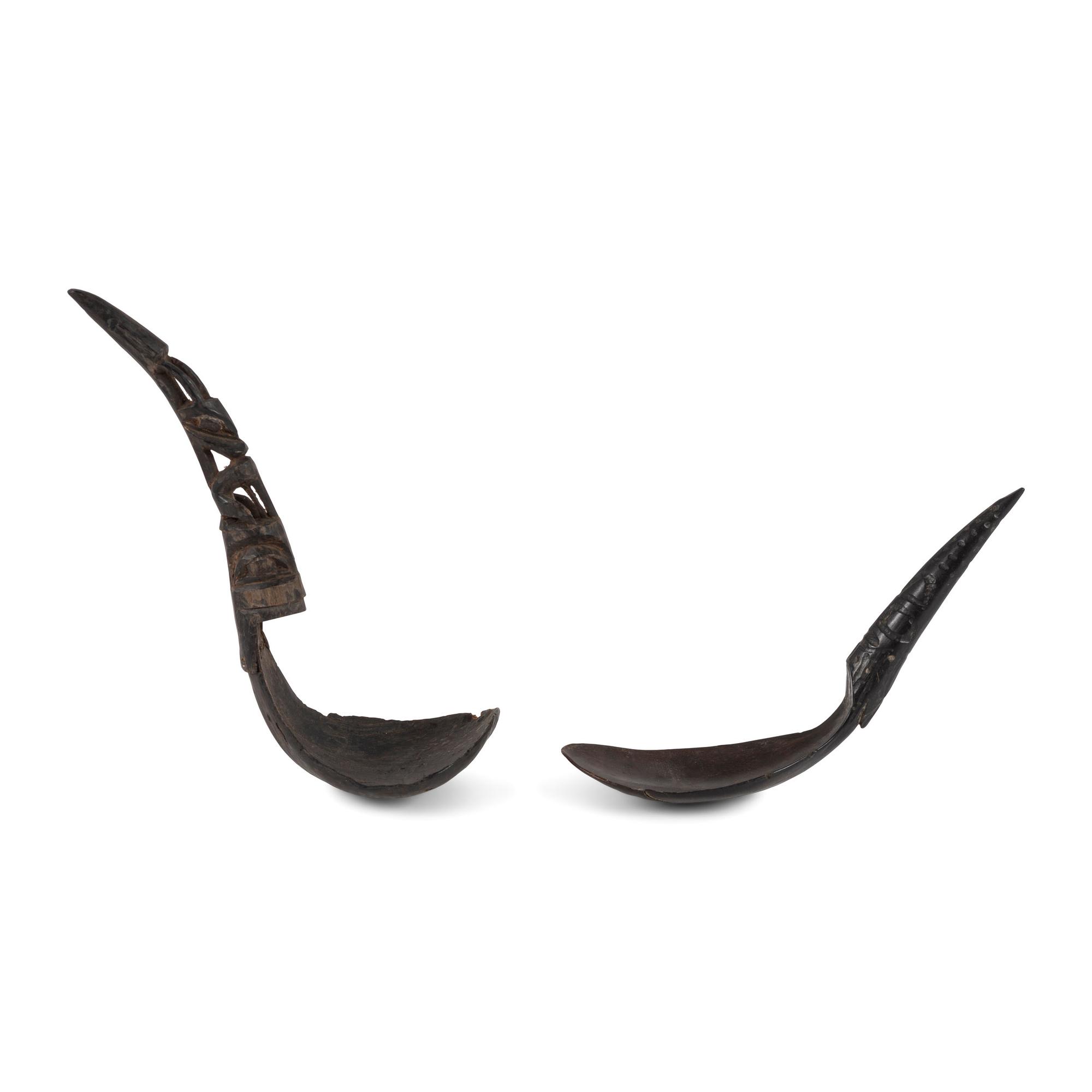 Northwest Coast Carved Horn Spoons