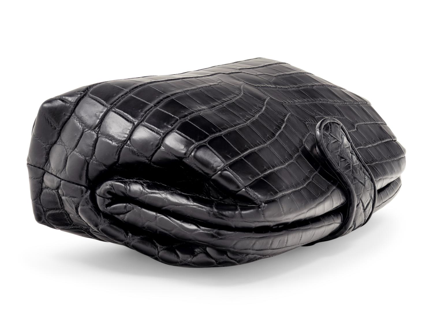 Bottega Veneta Crocodile "The Lauren 1980" Clutch, 2017