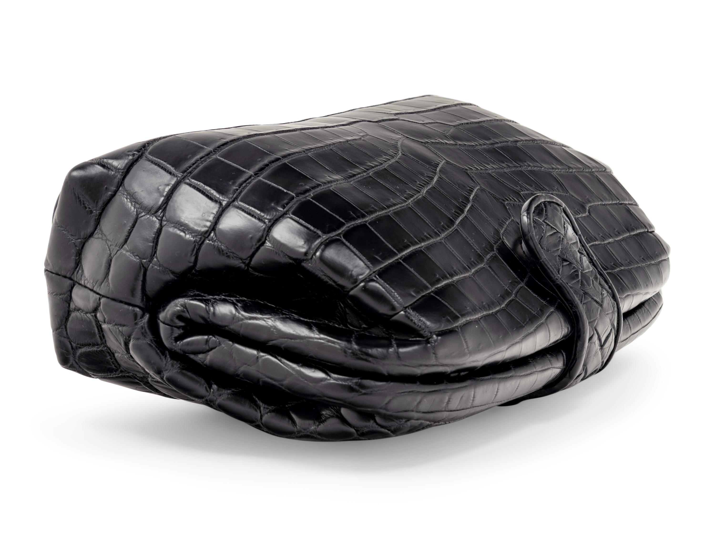 Bottega Veneta Crocodile "The Lauren 1980" Clutch, 2017