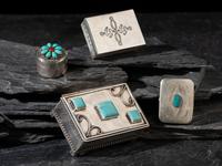 Navajo and Southwestern-style Lidded Boxes