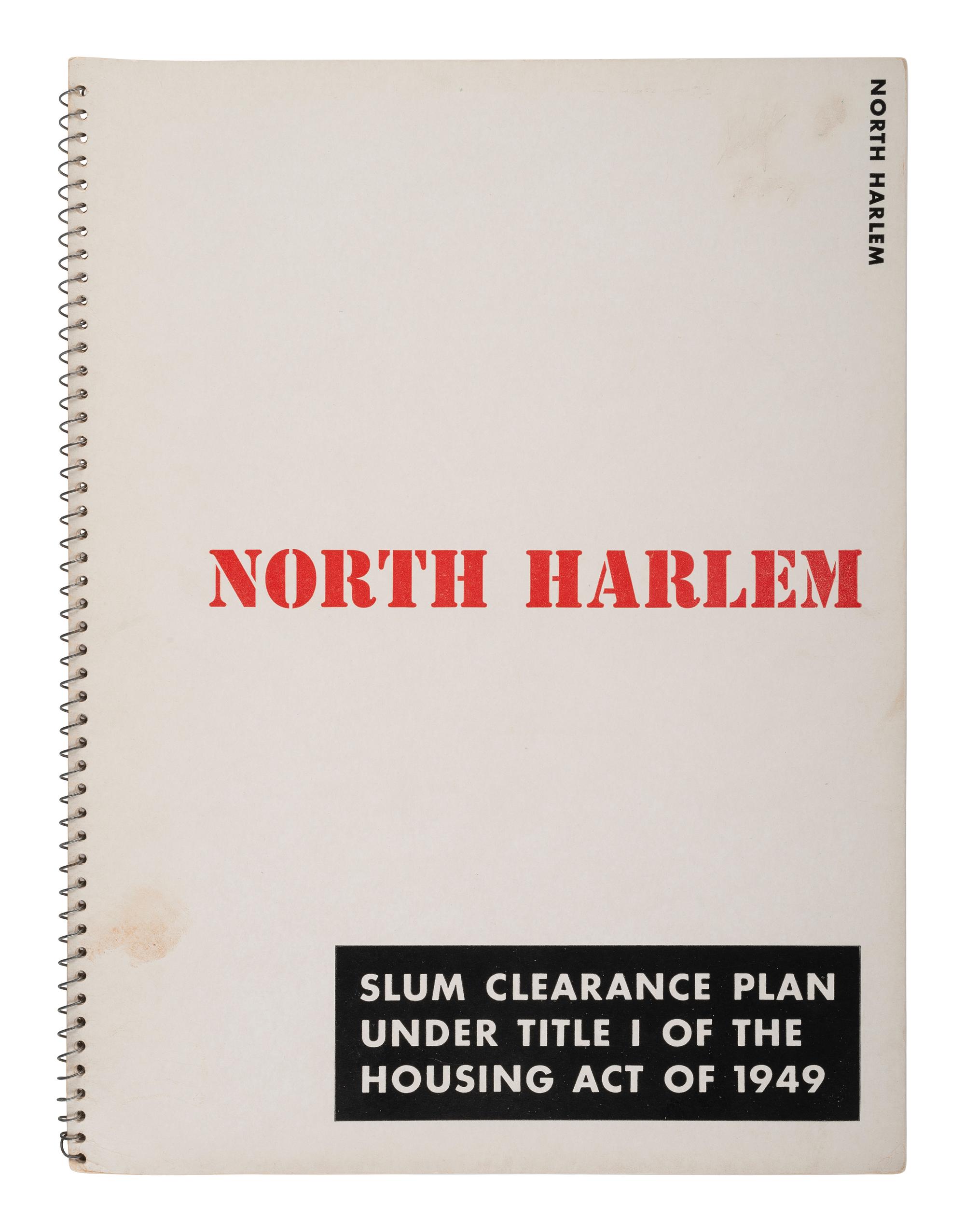 [CIVIL RIGHTS]. Harlem and North Harlem "Slum Clearance Plan" booklets. New York, NY: 1951.