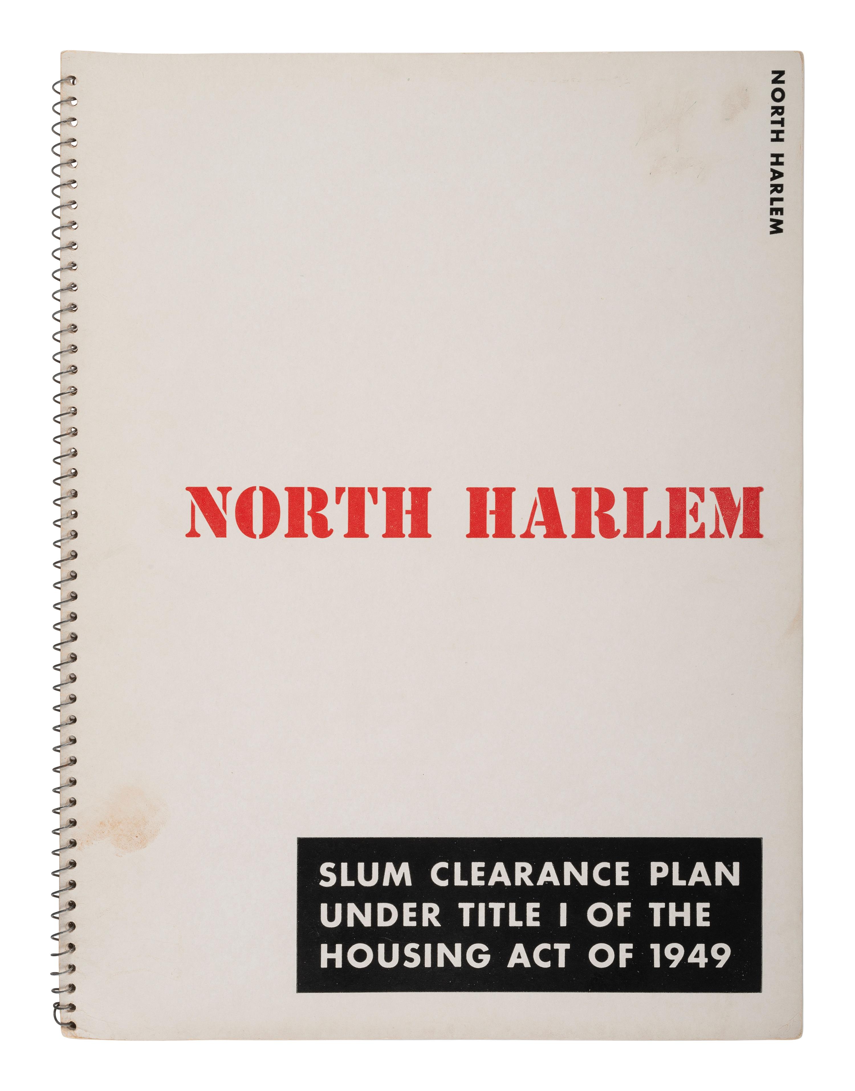 [CIVIL RIGHTS]. Harlem and North Harlem "Slum Clearance Plan" booklets. New York, NY: 1951.