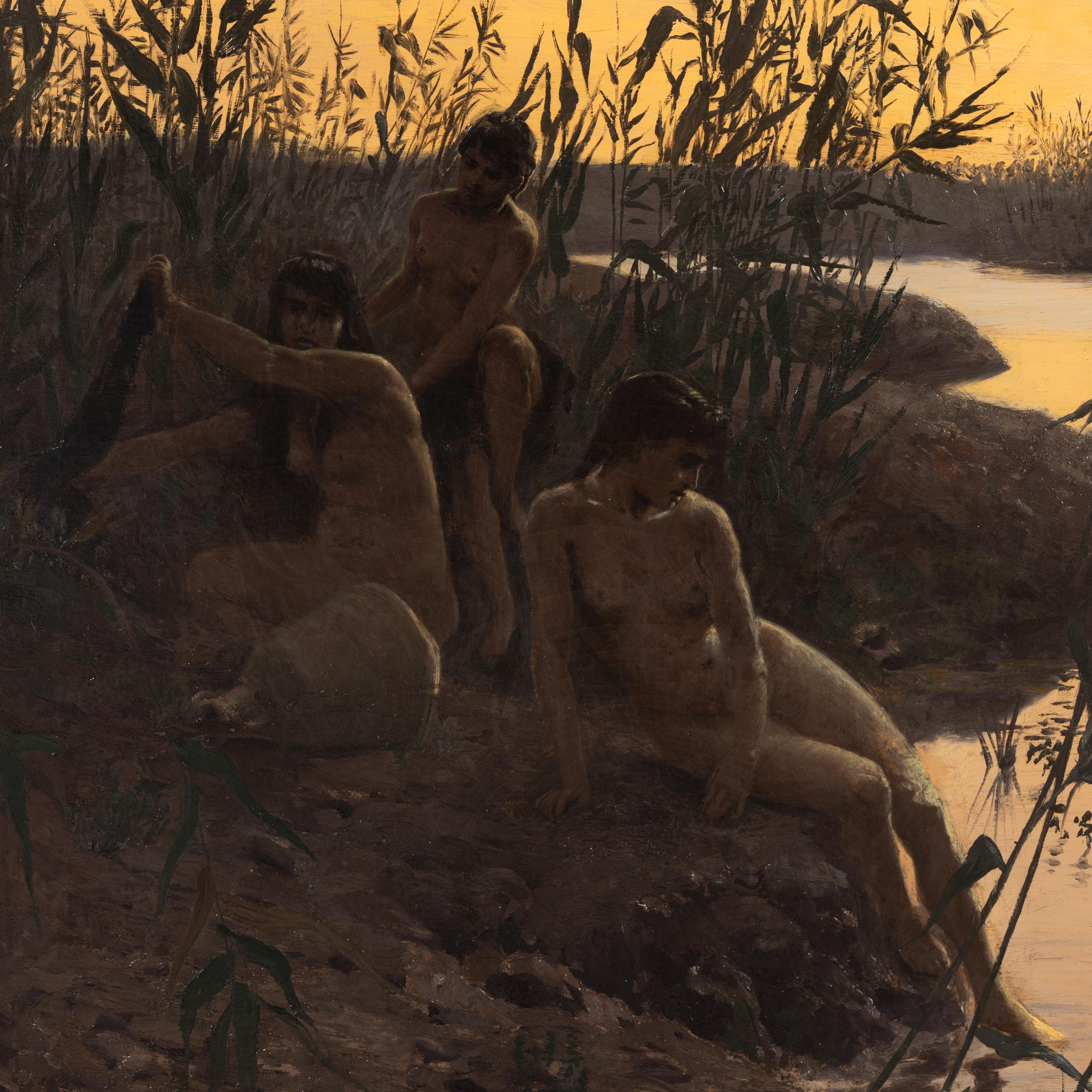 Adolf von Meckel (German, 1856-1893) — Evening on the Nile , 1888