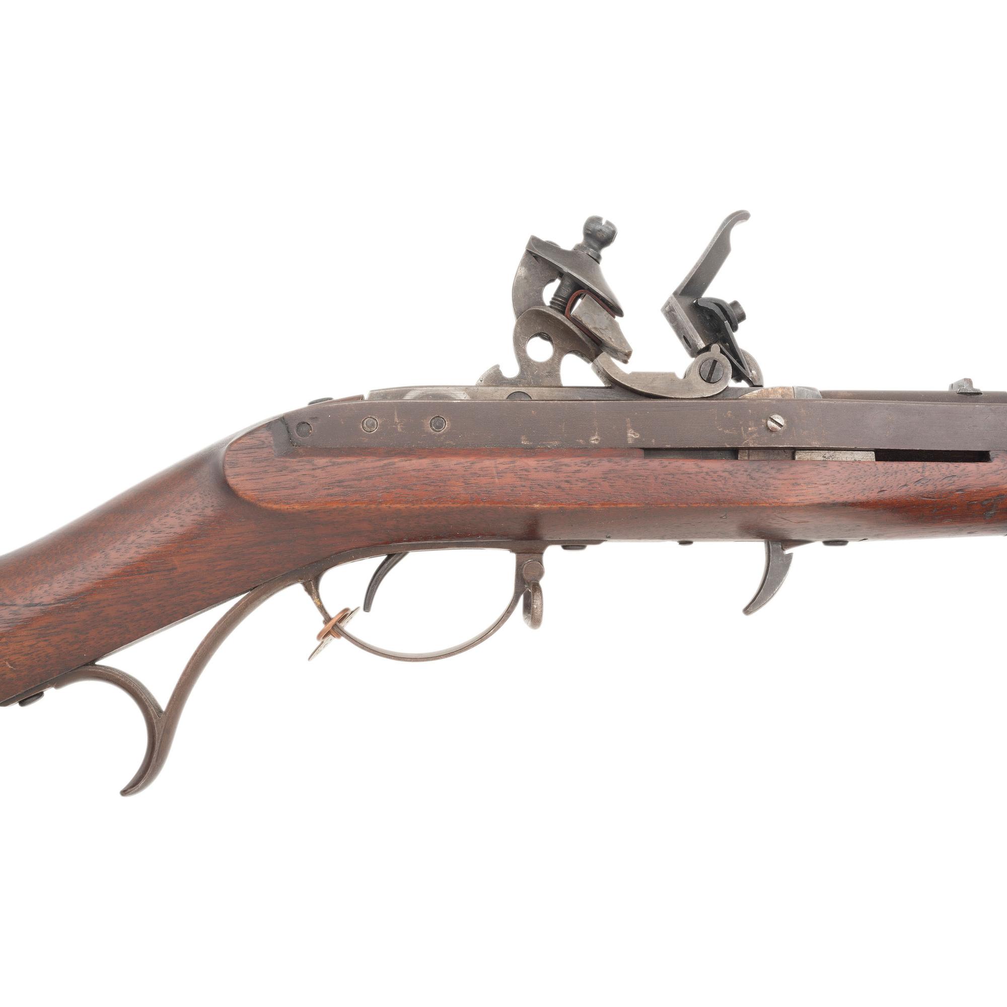 Fine US Model 1819 Flintlock Hall Rifle with Springfield Armory Collection Tag