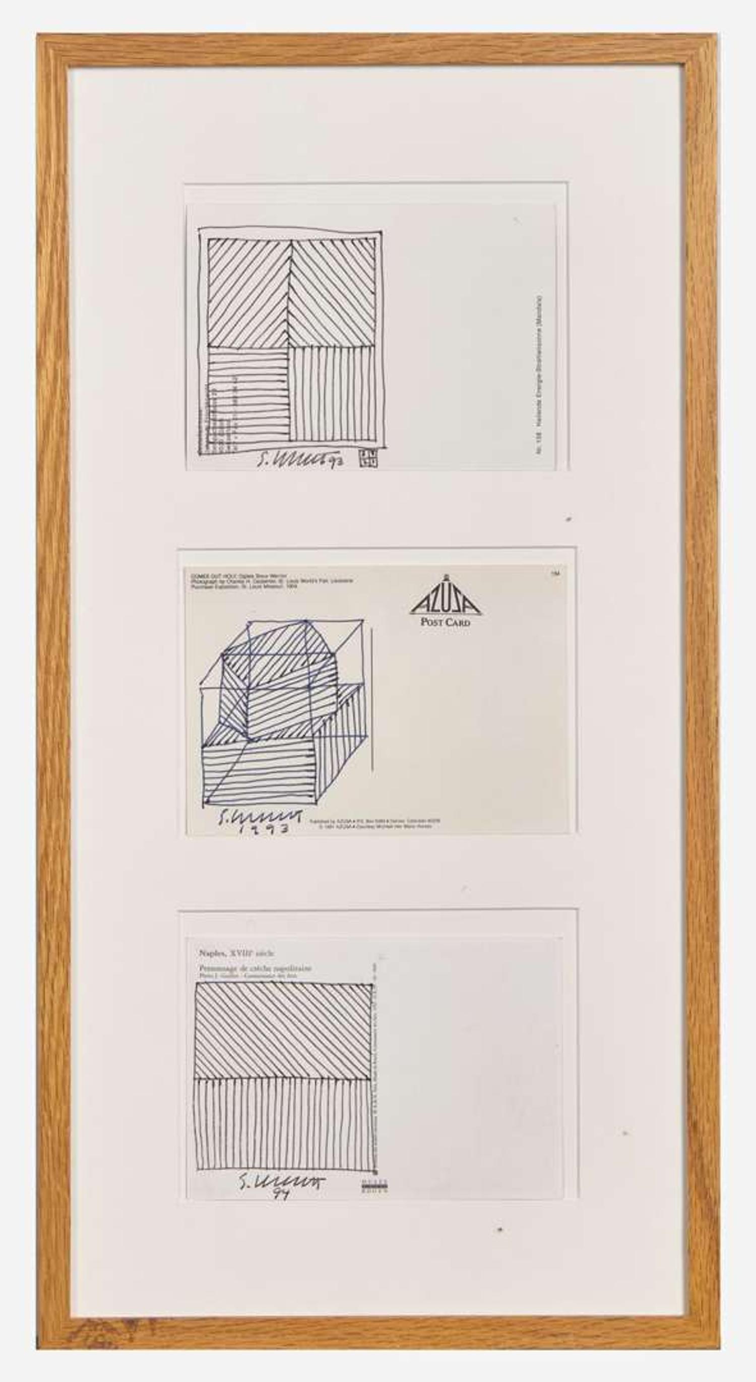 Sol LeWitt (American, 1928-2007) - Three Postcards