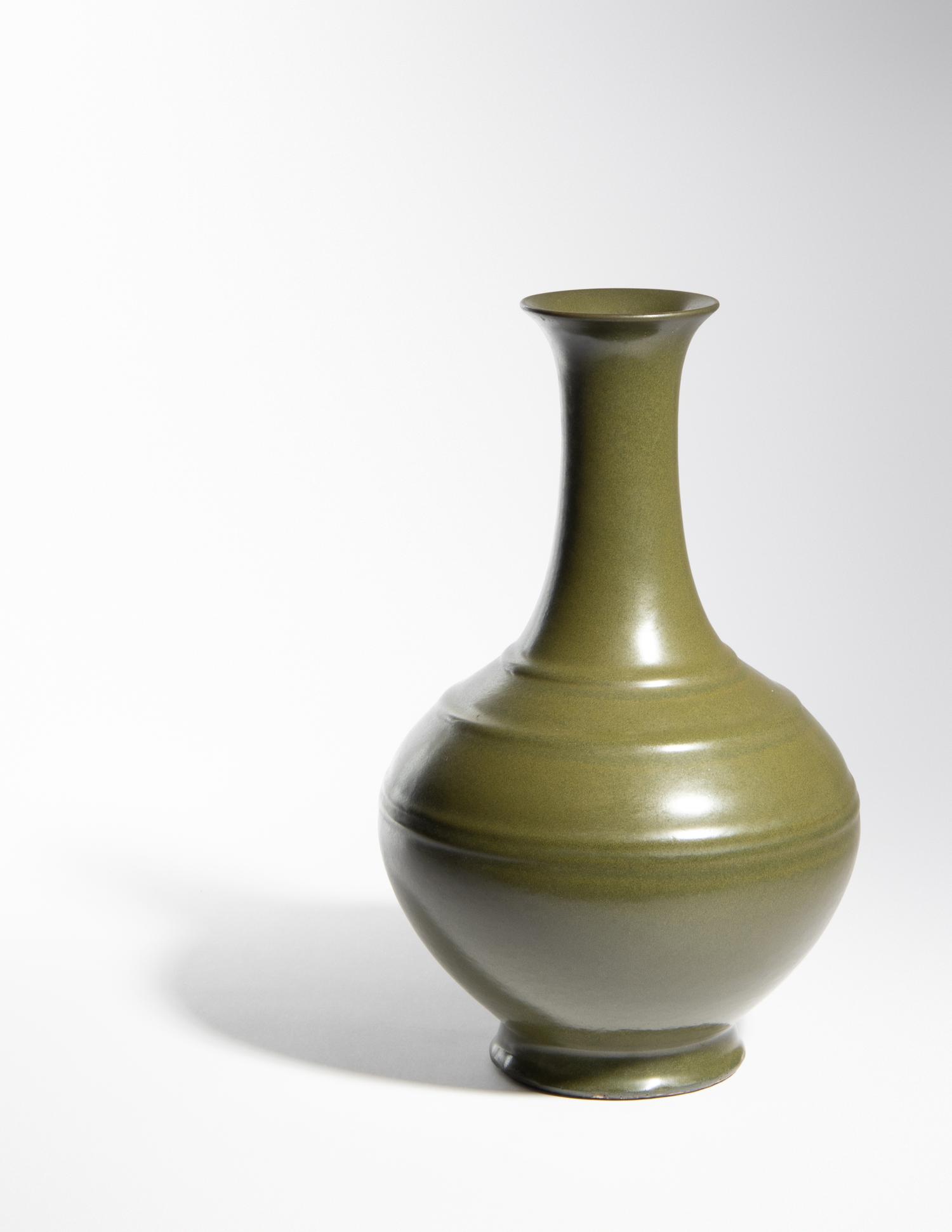 A Teadust Glazed Porcelain Bottle Vase