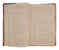[CIVIL WAR - CONFEDERATE]. Ledger book containing records of military service exemptions and enlistments, Richmond, Virginia, 13-25 March 1862.