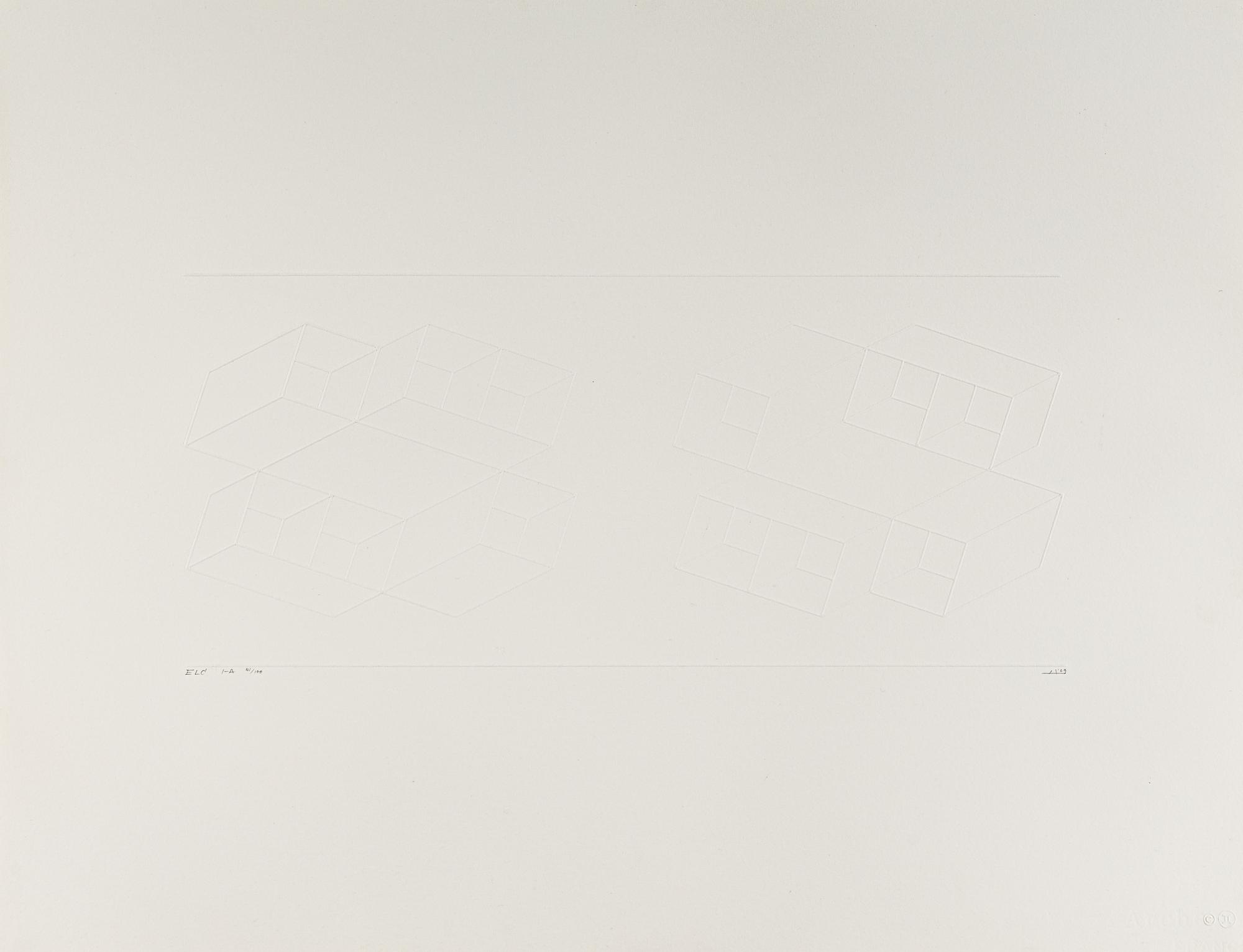 ELC 1-A (from Embossed Linear Constructions ), 1969