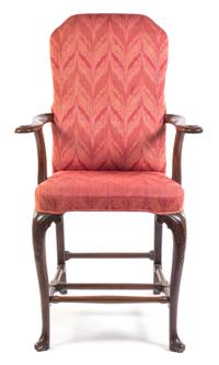 An English Spectator's Chair Height 60 inches.