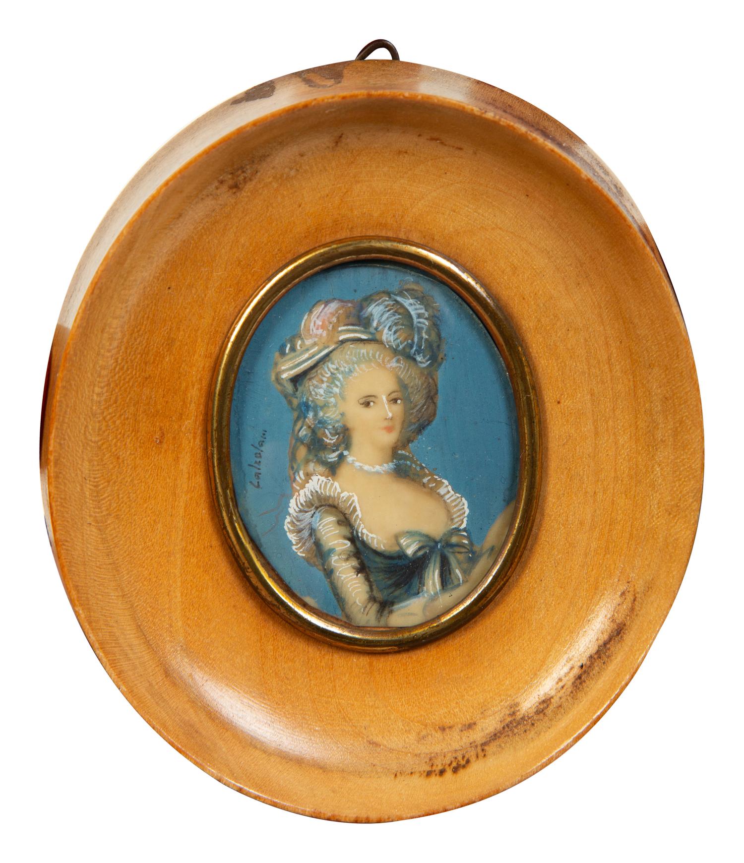 A Group of Continental Portrait Miniatures — 19th Century