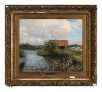 A Cottage on the River Bank