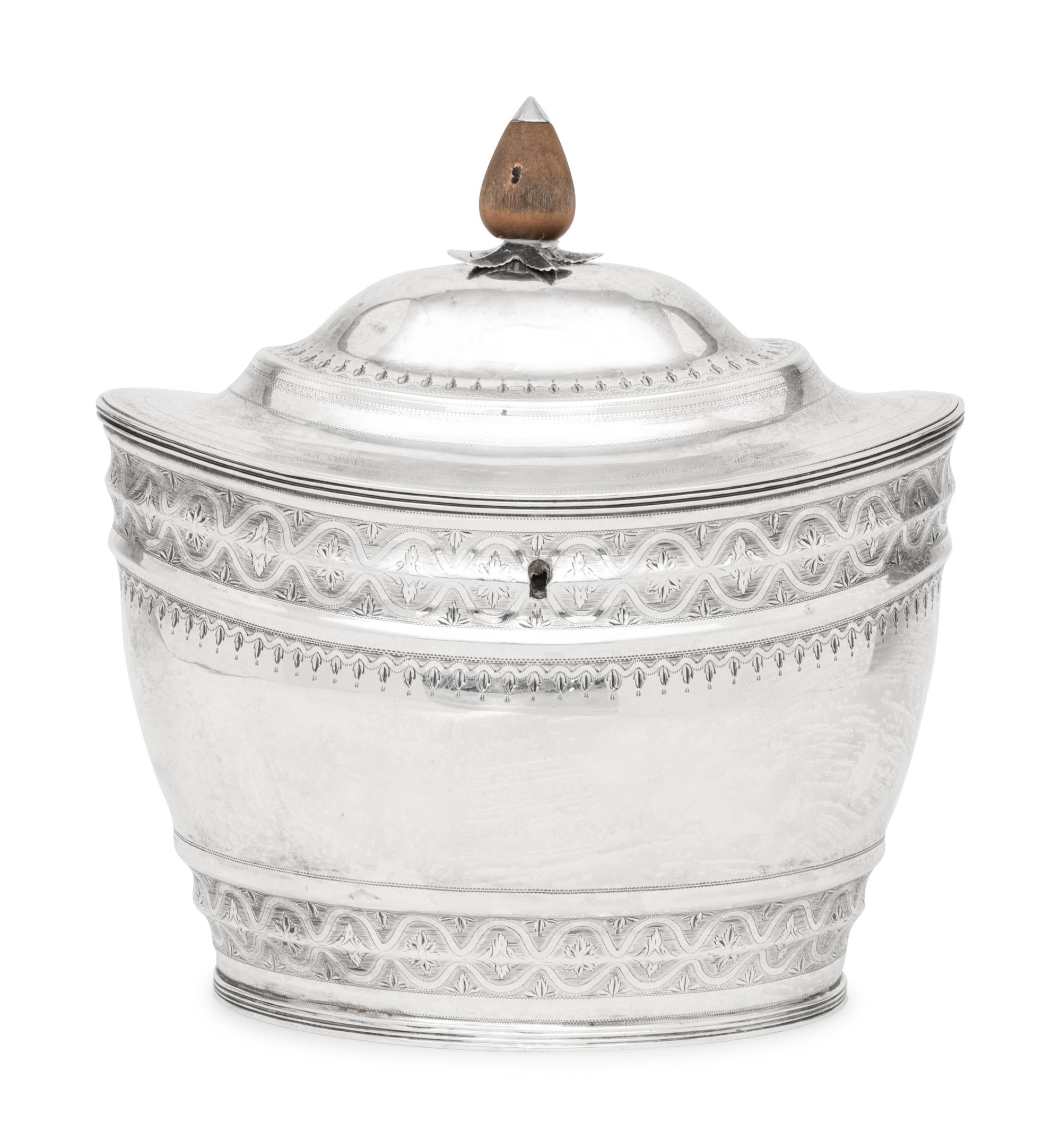 A George III Silver Tea Caddy