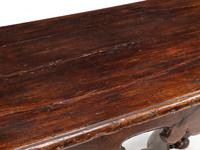 A Continental Baroque Walnut Table