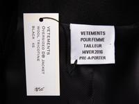 Vetements, Oversized Black Blazer