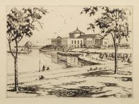 [ARCHITECTURE]. A group of 11 drypoint etchings by James Swann, Leon Pescheret, Chester S. Danforth and others.