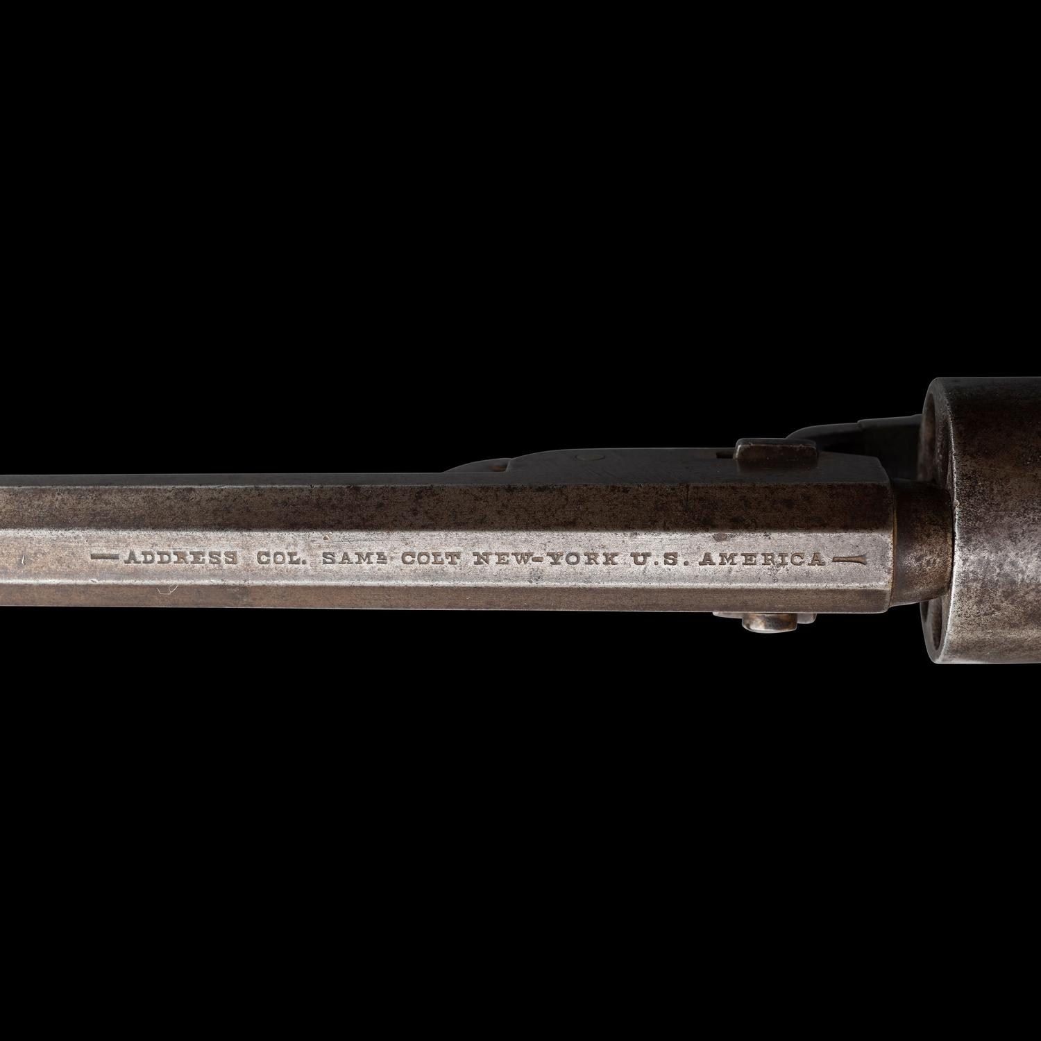 Archive of a Confederate Mobile-Made Etched Blade Staff & Field Officers Sword, Leech & Rigdon Two-Piece Belt Plate and Belt, Colt Navy and Holster likely of Capt. (Lt. Col.) R.H Shotwell