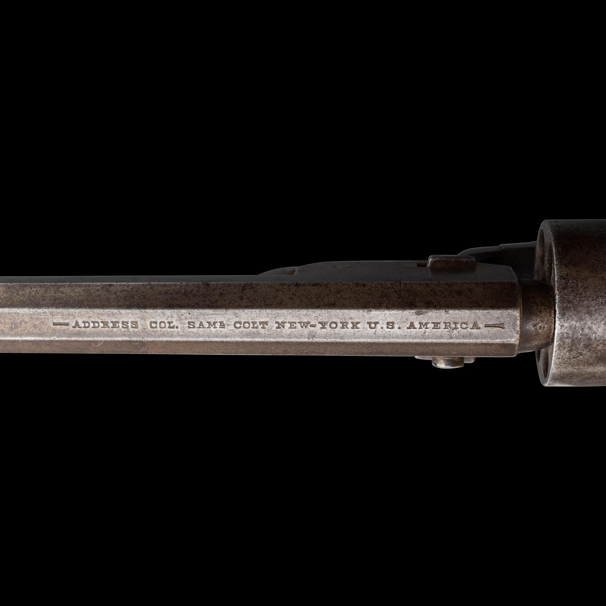 Archive of a Confederate Mobile-Made Etched Blade Staff & Field Officers Sword, Leech & Rigdon Two-Piece Belt Plate and Belt, Colt Navy and Holster likely of Capt. (Lt. Col.) R.H Shotwell