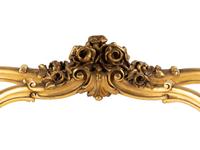 A Rococo Style Giltwood Onyx-Top Pier Table and Mirror