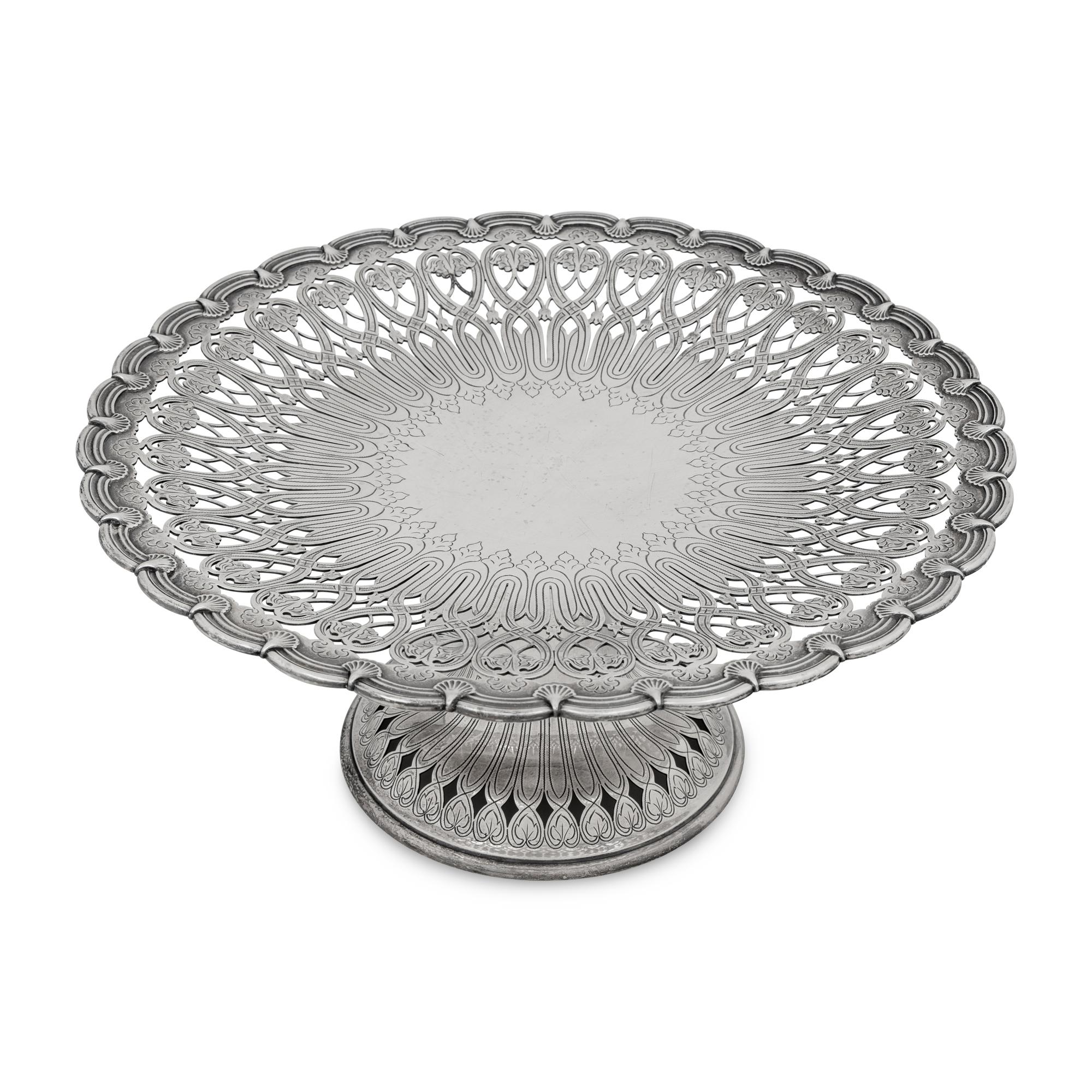A Tiffany and Co. Silver Dessert Stand
