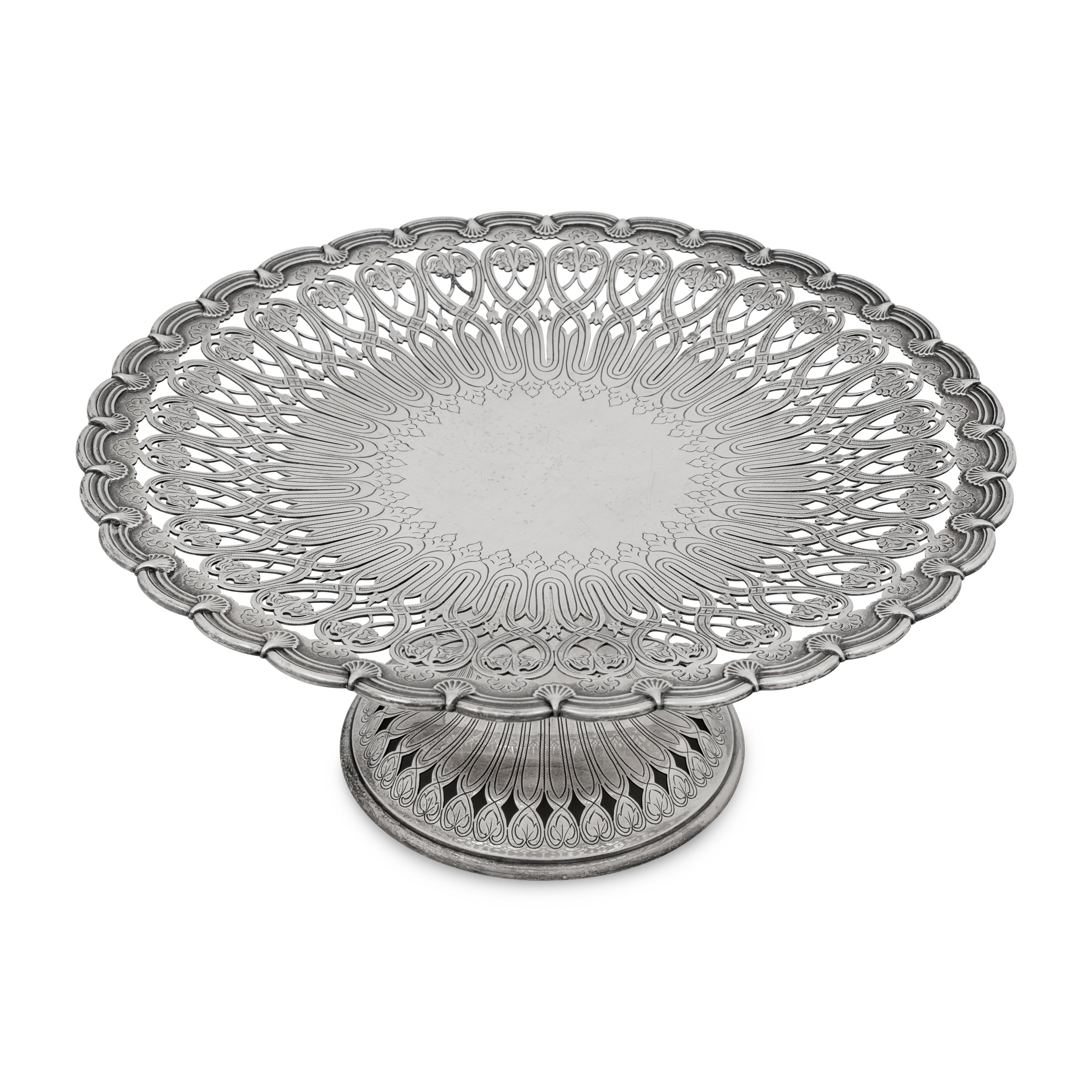 A Tiffany and Co. Silver Dessert Stand