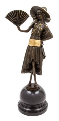 A French Bronze Figure Height 18 1/4 inches. — PAUL PHILIPPE (1870-1930)