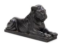 A Continental Bronze Figure of a Recumbent Lion
