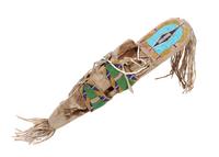 Crow Beaded Hide Toy Cradle