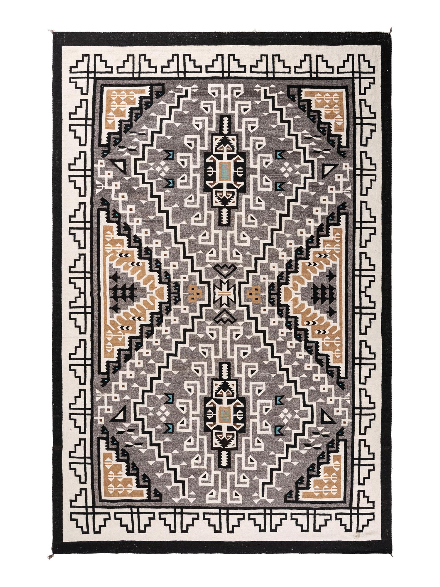 Navajo Two Grey Hills Weaving / Rug