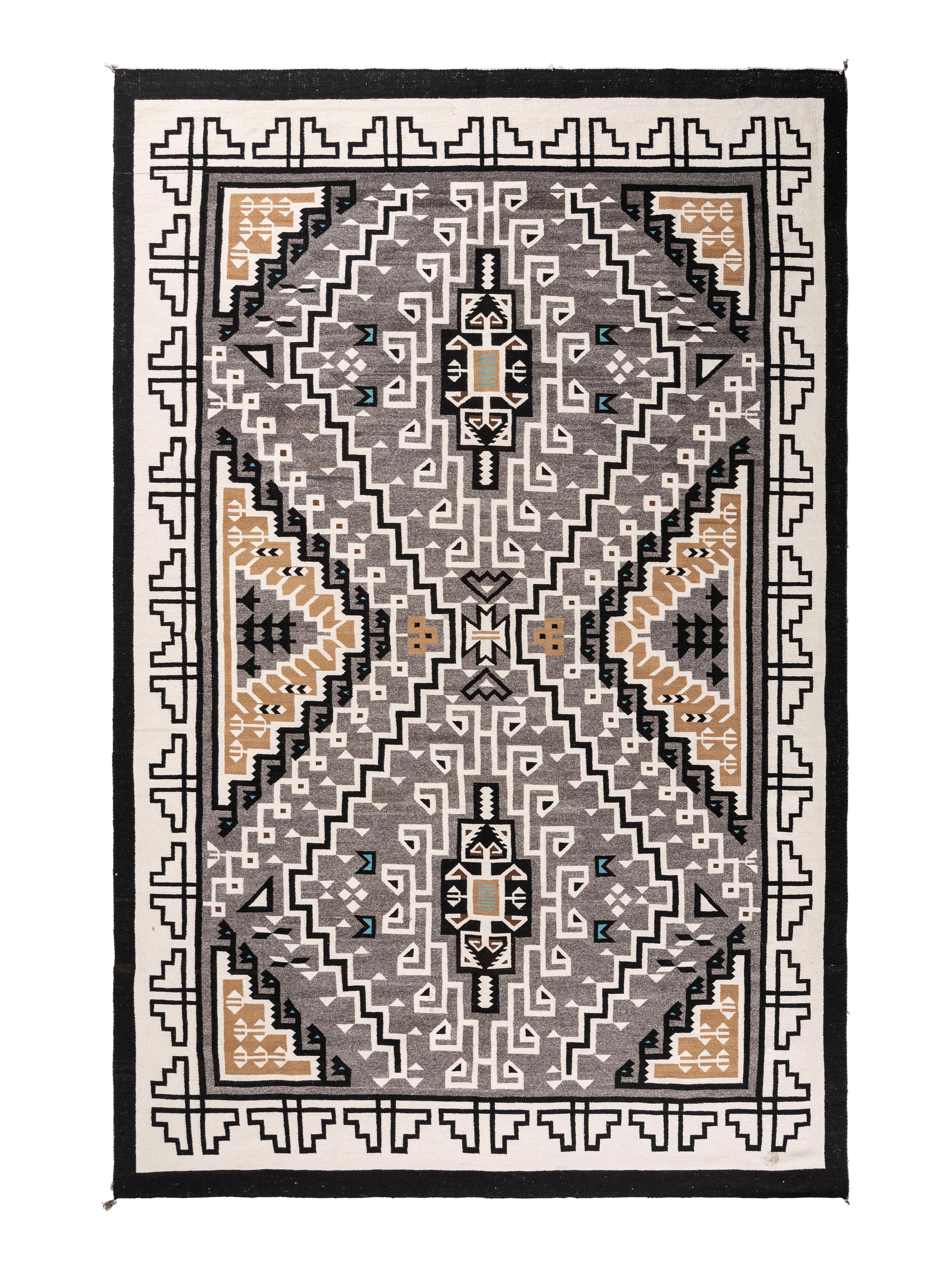 Navajo Two Grey Hills Weaving / Rug