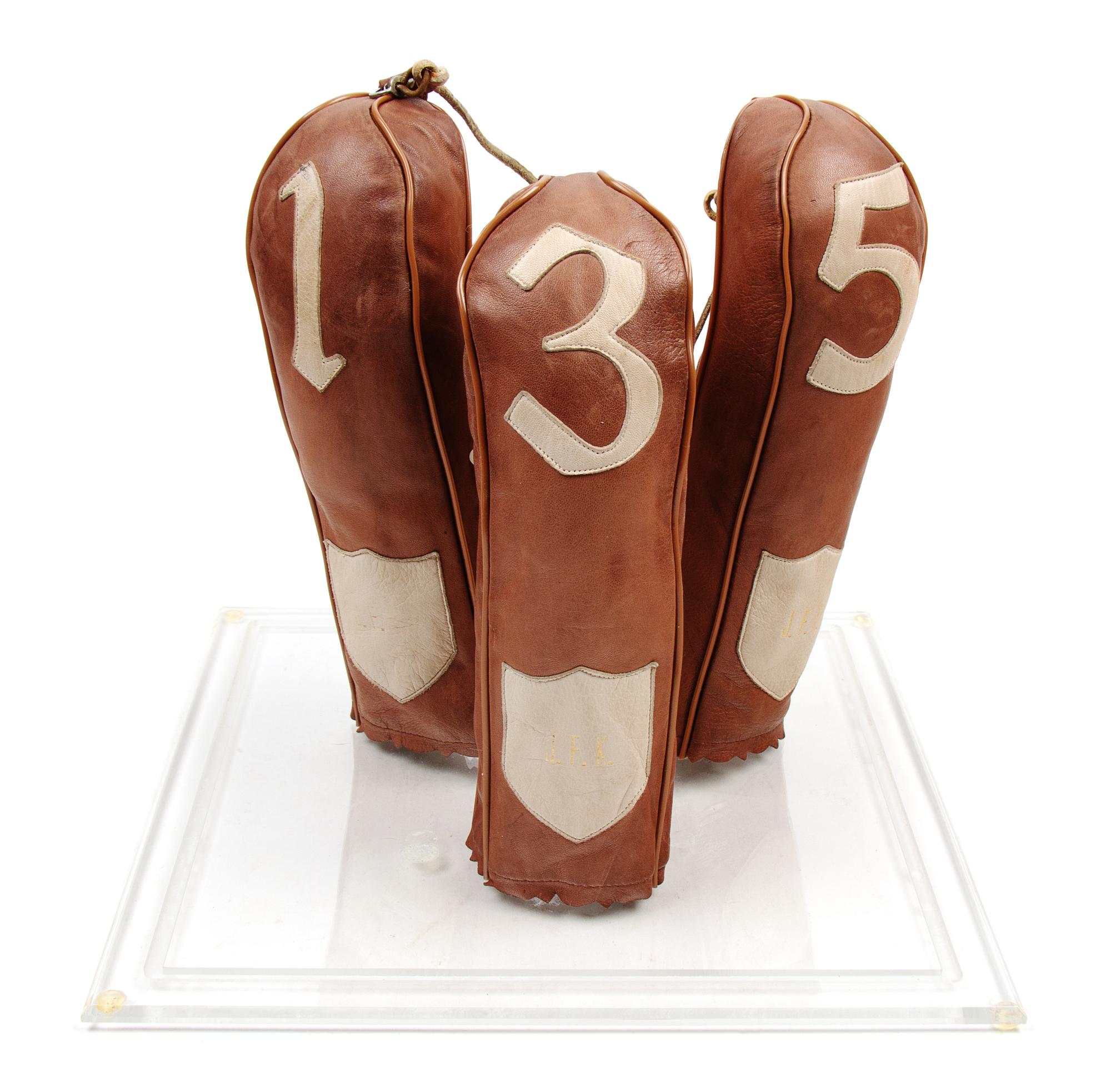 [KENNEDY, John F. (1917-1963)]. Three golf club covers.