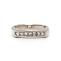 WHITE GOLD AND DIAMOND BAND