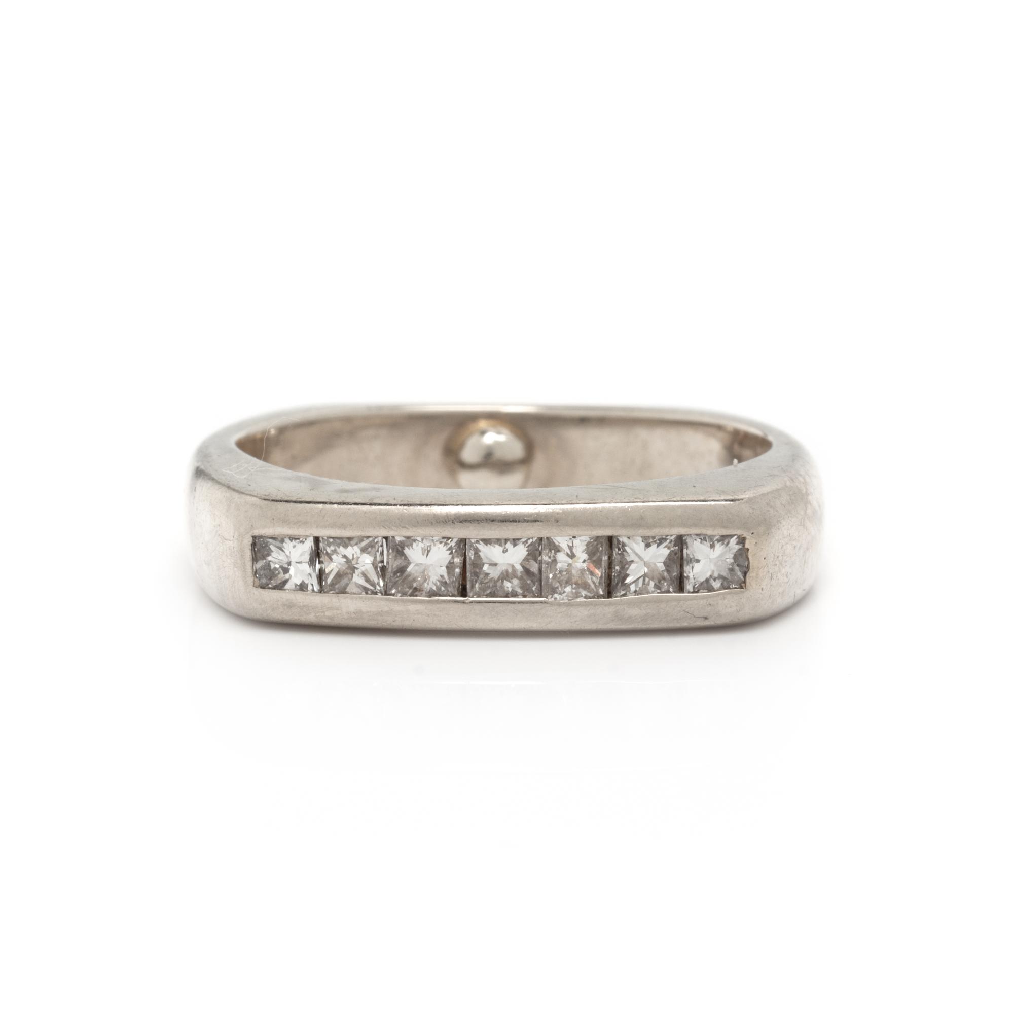 WHITE GOLD AND DIAMOND BAND