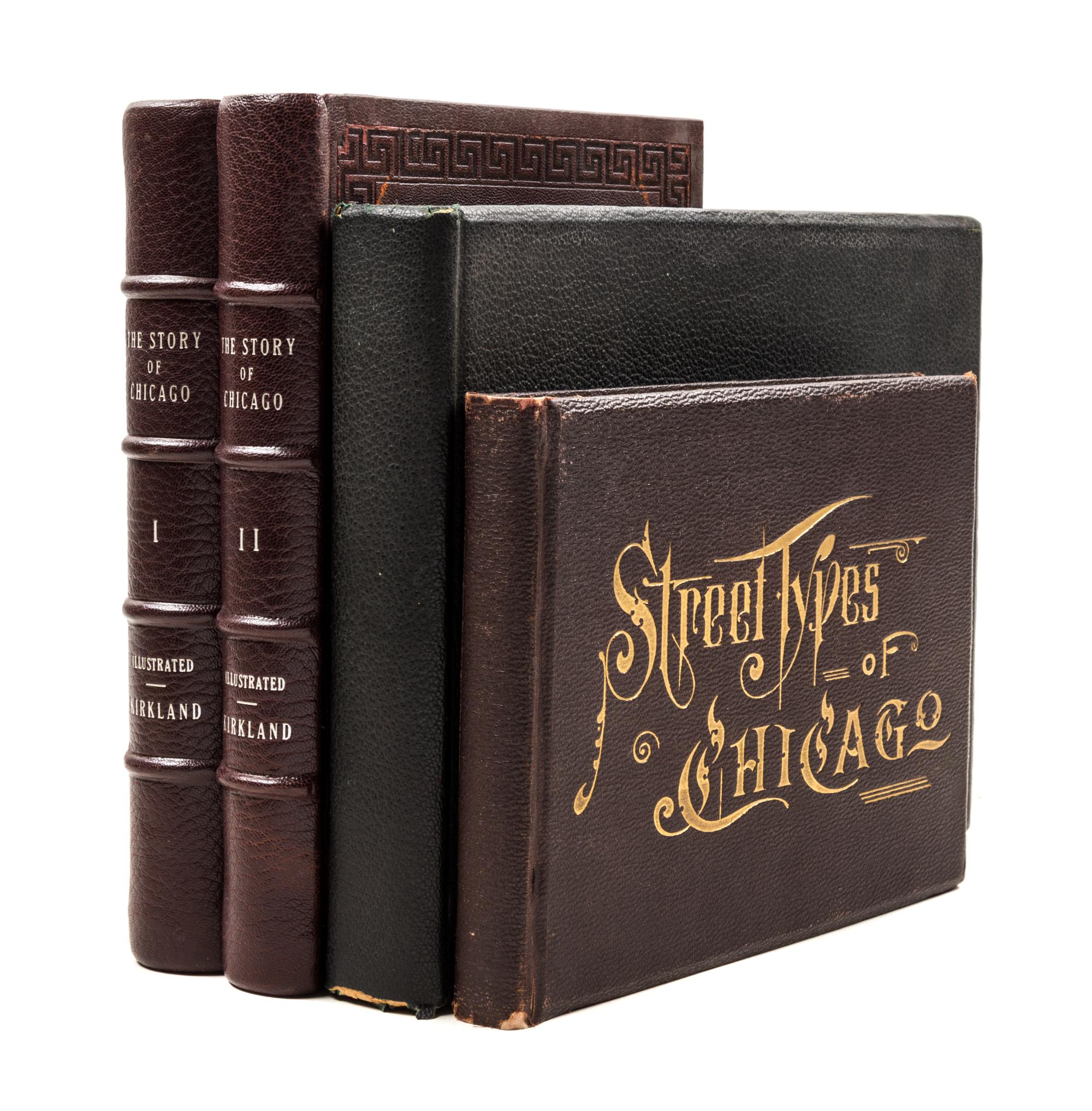 (CHICAGO, HISTORY) KRAUSZ, SIGMUND. A group of four volumes pertaining to Chicago characters.