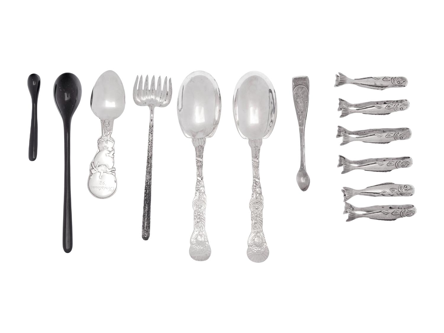 A Collection of Tiffany & Co. Silver Flatware Articles