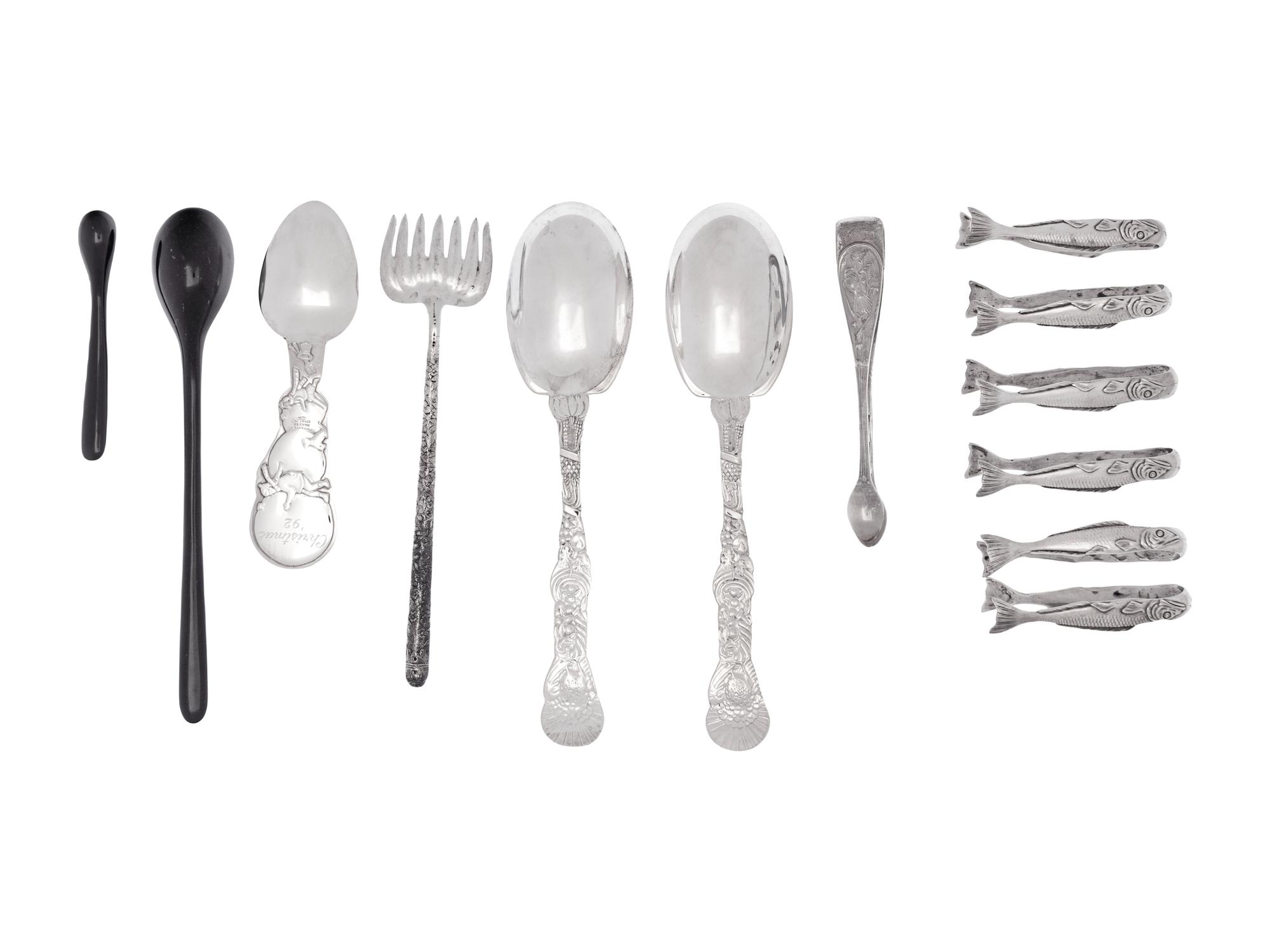 A Collection of Tiffany & Co. Silver Flatware Articles