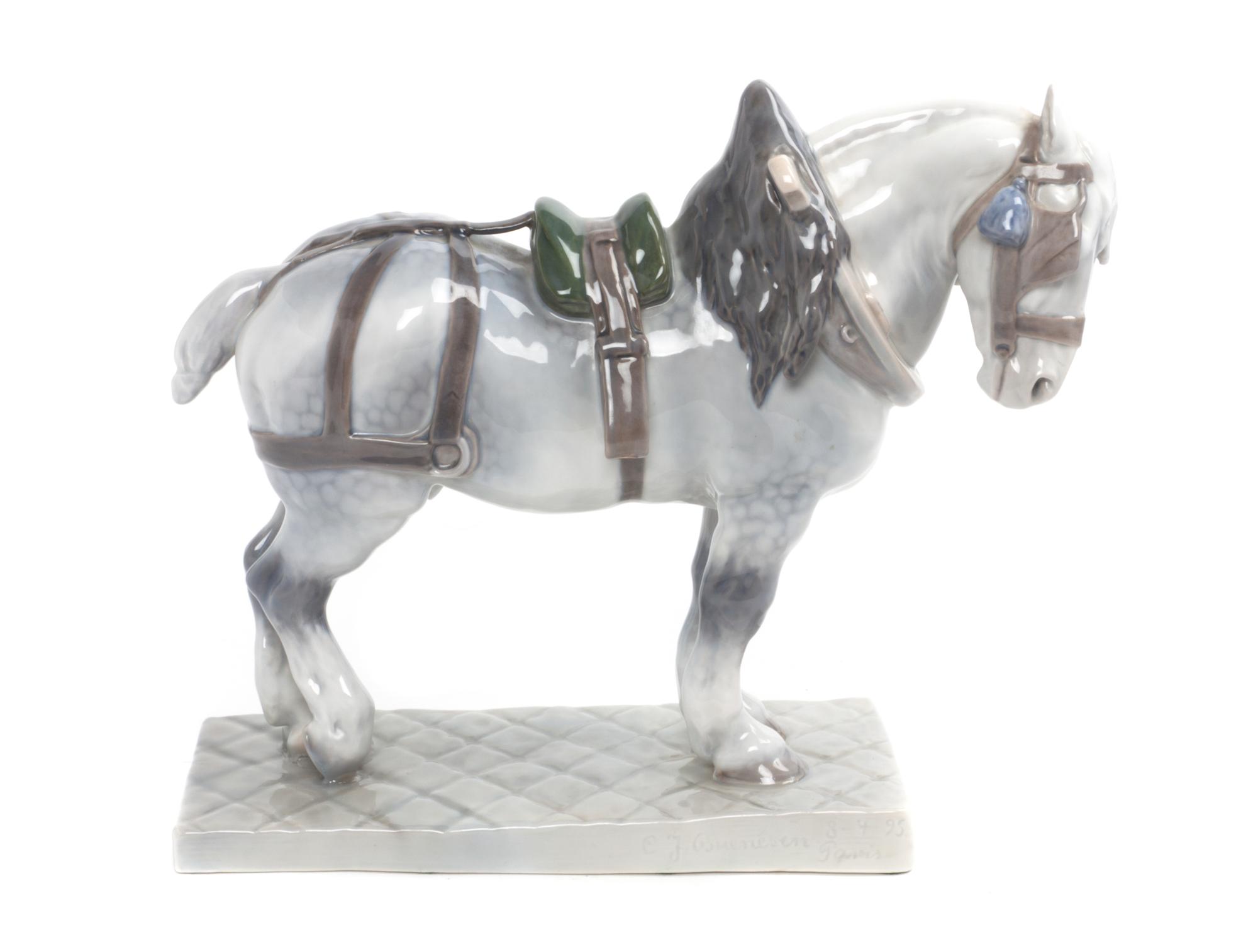 A Royal Copenhagen Porcelain Figure Width 13 1/2 inches. — 20TH CENTURY