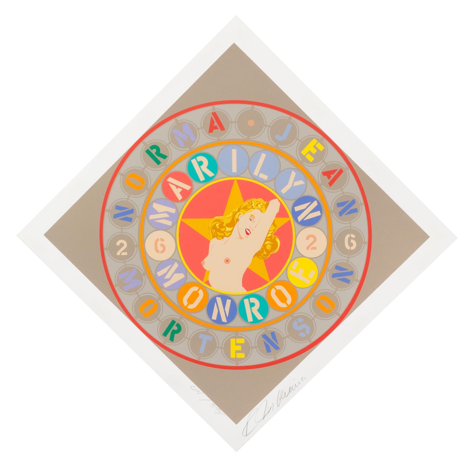 Robert Indiana, (American, b. 1928), Marilyn Monroe, (from The American Dream portfolio), 1997